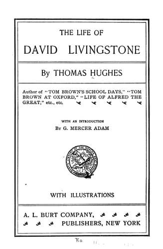 Tapa de David Livingstone