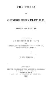 Tapa de The works of George Berkeley ...