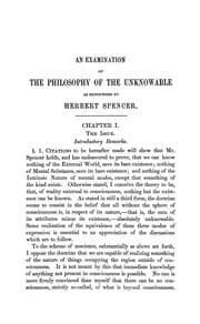 Tapa de An examination of the philosophy of the unknowable