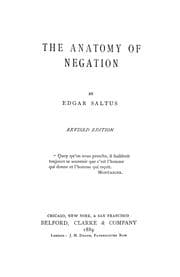 Tapa de The anatomy of negation