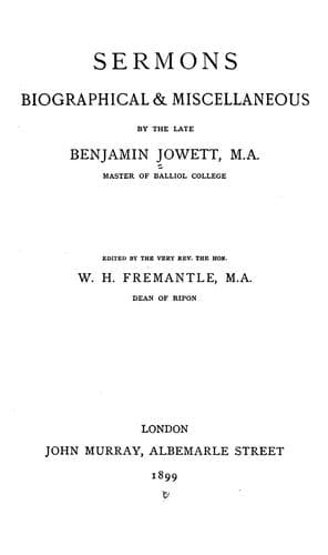 Tapa de Sermons, biographical & miscellaneous