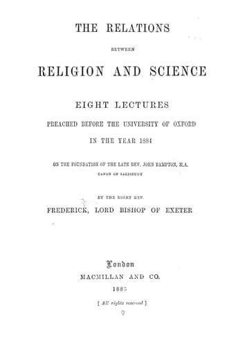 Tapa de The relations between religion and science