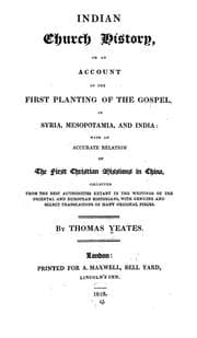 Tapa de Indian church history