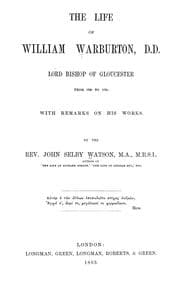 Tapa de The life of William Warburton, D.D.