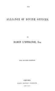 Tapa de The alliance of divine offices