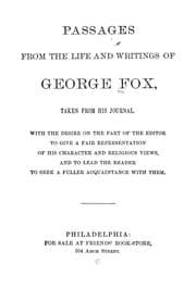 Tapa de Passages from the life and writings of George Fox