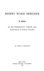 Tapa de Henry Ward Beecher