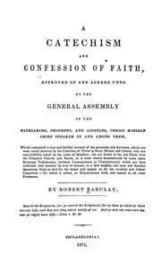 Tapa de A catechism and confession of faith