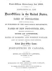 Tapa de Post-office directory for 1866