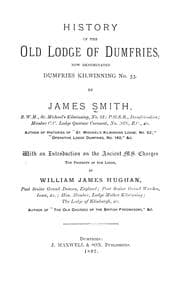 Tapa de History of the old Lodge of Dumfries