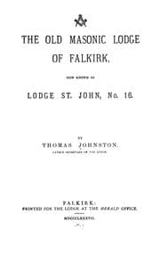 Tapa de The old masonic Lodge of Falkirk