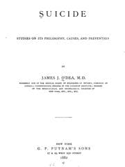 Tapa de Suicide; studies on its philosophy, causes, and prevention