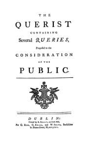 Tapa de George Berkeley on several queries proposed to the public, 1735-37
