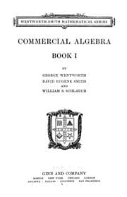 Tapa de Commercial algebra
