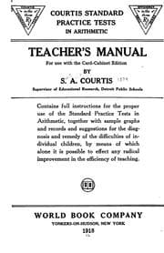 Tapa de Courtis standard practice tests in arithmetic