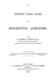 Tapa de A fourteen weeks course in descriptive astronomy