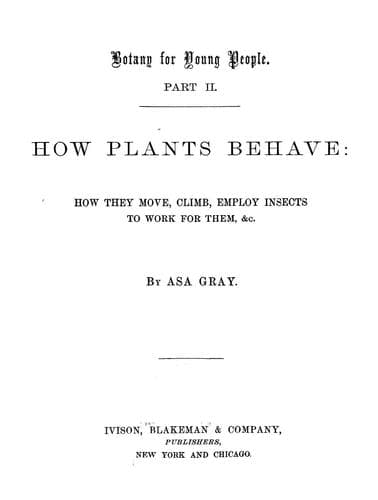 Tapa de Botany for young people