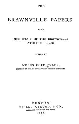 Tapa de The Brawnville papers