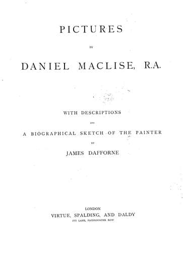 Tapa de Pictures by Daniel Maclise