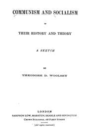 Tapa de Communism and socialism in their history and theory