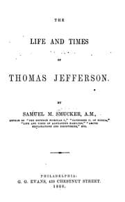 Tapa de The life and times of Thomas Jefferson