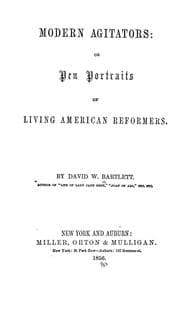 Tapa de Modern agitators: or, Pen portraits of living American reformers
