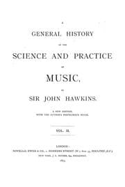 Tapa de A general history of the science and practice of music