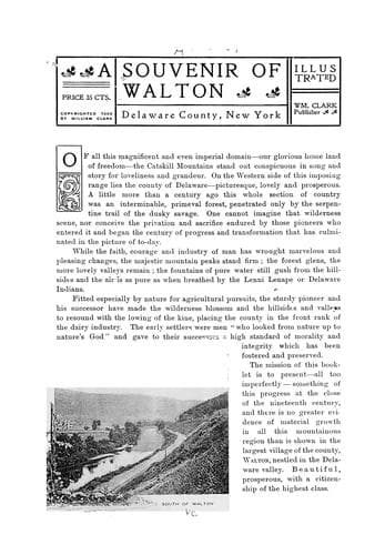 Tapa de A souvenir of Walton, Delaware County, New York