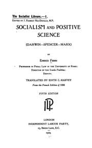 Tapa de Socialism and positive science