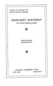Tapa de Margaret Winthrop