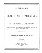 Tapa de Sunbeams of health and temperance