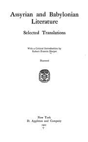 Tapa de Assyrian and Babylonian literature