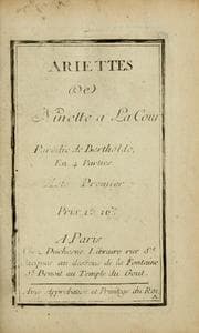 Tapa de Ariettes de Ninette a la cour