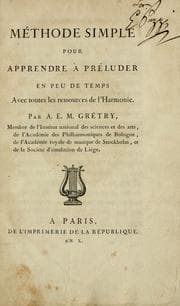 Tapa de Méthode simple pour apprendre à préluder en peu de temps