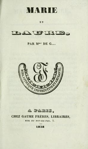 Tapa de Marie et Laure