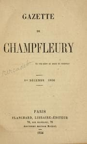 Tapa de Gazette de Champfleury : 1er décembre, 1856