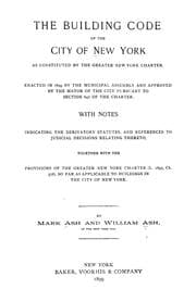 Tapa de The building code of the city of New York as constituted by the Greater New York Charter