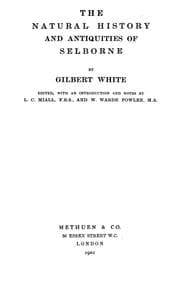 Tapa de The natural history and antiquities of Selborne