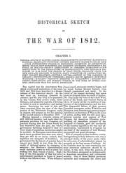 Tapa de Historical sketch of the second war between the United States of America and Great Britain