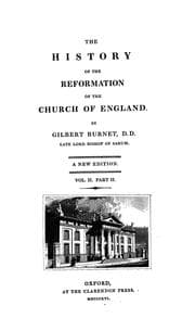 Tapa de The history of the Reformation of the Church of England
