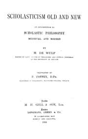 Tapa de Scholasticism old and new