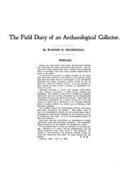 Tapa de The field diary of an archaeological collector