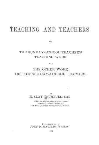Tapa de Teaching and teachers