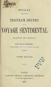 Tapa de Tristram Shandy et le Voyage sentimental traduits de l'anglais