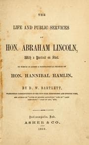 Tapa de The life and public services of Hon. Abraham Lincoln