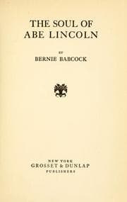 Tapa de The soul of Abe Lincoln
