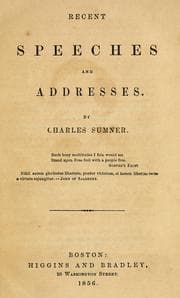 Tapa de Recent speeches and addresses [1851-1855]