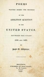 Tapa de Poems written during the progress of the abolition question in the United States