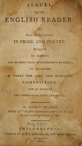 Tapa de Sequel to the English reader
