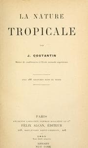 Tapa de La nature tropicale